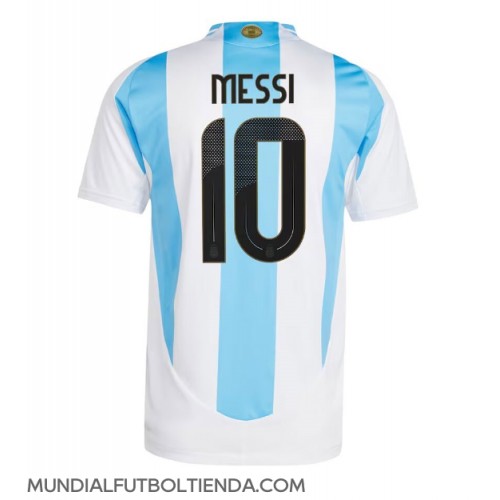 Camiseta Argentina Lionel Messi #10 Primera Equipación Replica Copa America 2024 mangas cortas